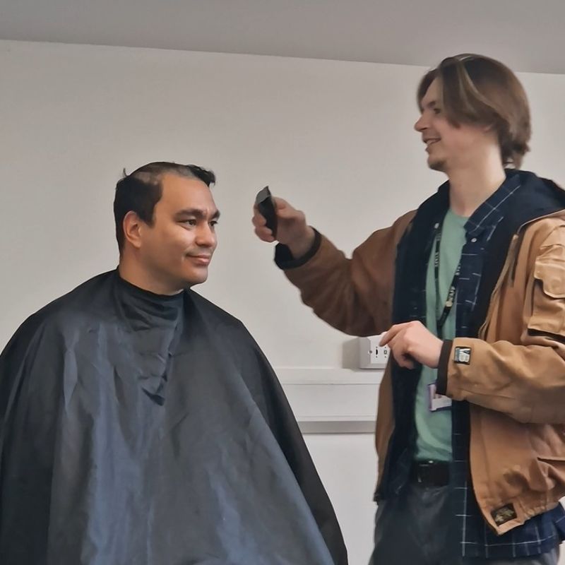 Sam & Jojo's sponsored hair cut in aid of the Little Princess Trust 2025 - Liberty College Gallery
